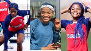 Rasheedat Ajibade: Jesus is King and Super Falcons star goes for blue braids ahead of new season with Atletico Madrid