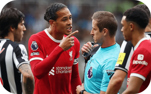 Premier League releases VAR audio as ref ask Van Dijk to ‘GO NOW’ with Liverpool star set for longer ban