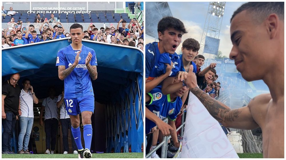 Mason Greenwood's girlfriend shares pic of baby's kit with 'daddy' on shirt  as striker is unveiled to Getafe fans