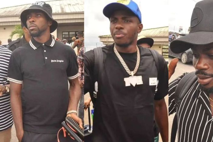 Members of the Nigeria Football Federation's protocol section met the remaining players who arrived today at the airport such as Osimhen and Iheanacho/ Image Credit - Naija Sports/Instagram