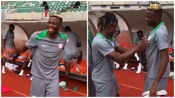 What Chukwueze told his friend Osimhen after his private jet entry to Super Eagles AFCON 2025 camp