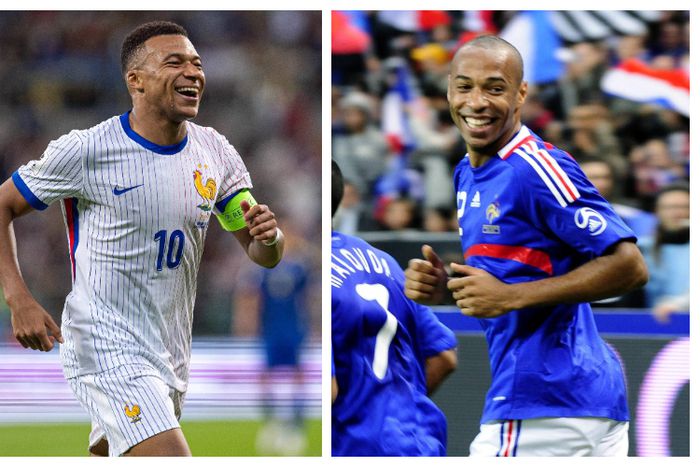 Kylian Mbappé equals Henry