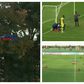 Bee swarm attacks footballers during match