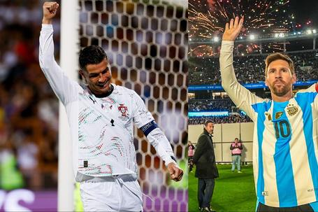 Cristiano Ronaldo responds to Lionel Messi with a brace in Portugal's 5-0 win against Armenia in the World Cup Qualifier.
