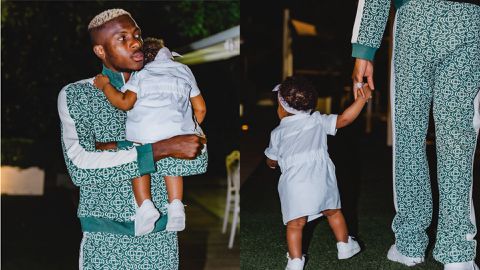 Osimhen celebrates Hailey on 1st birthday: Super Eagles star calls daughter a blessing