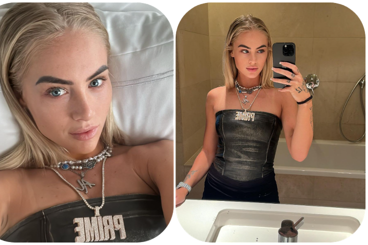 Alisha Lehmann shows a different look to fans