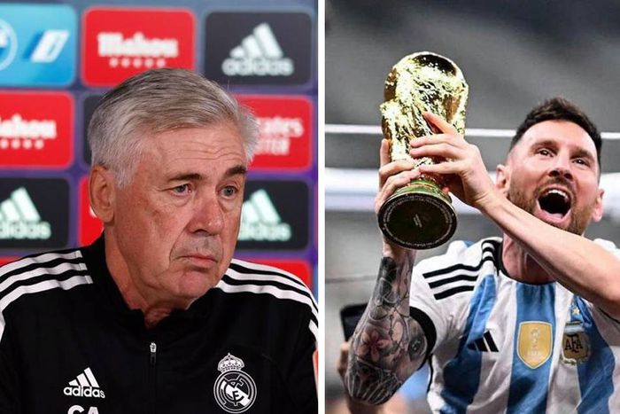 Real Madrid boss Carlo Ancelotti and Lionel Messi || Dario AS