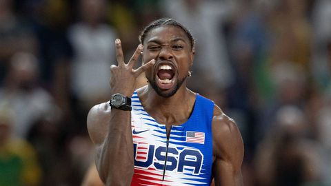 Boisterous sprint king Noah Lyles makes audacious 200m claim