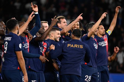 PSG players celebrate against Marseille with fans | Imago