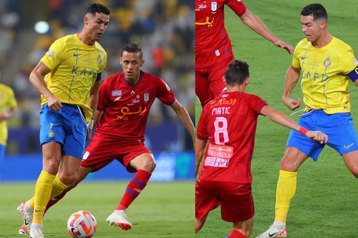 Cristiano Ronaldo in action as Al-Nassr's 10-game winning streak ended by Abha. X/Al-Nassr