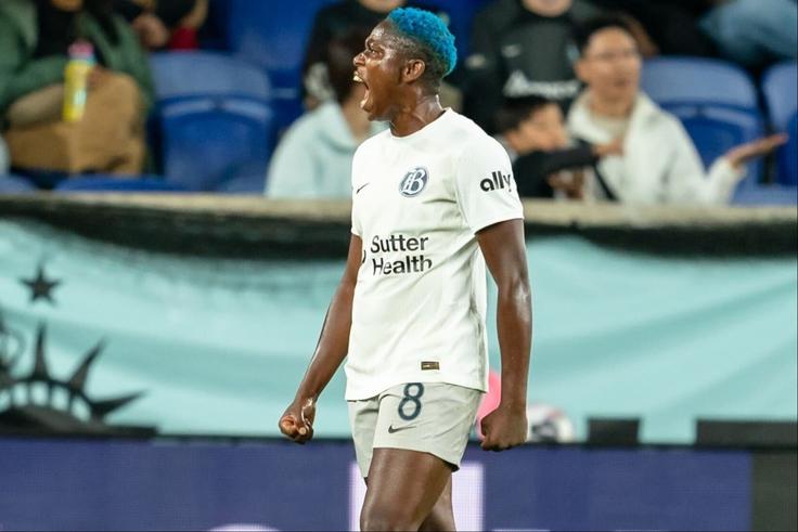 Asisat Oshoala scores as Gotham destroys Bay FC