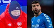 Ramsdale appears to laugh at David Raya’s mistake from the bench during Arsenal’s 4-3 win over Luton (VIDEO)