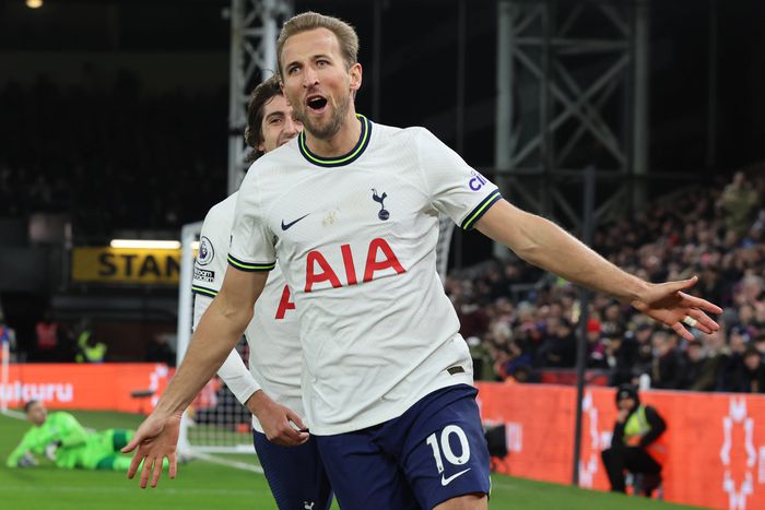 Crystal Palace v Tottenham Hotspur - Premier League London ENGLAND - January 04: Tottenham Hotspur s Harry Kane celebrates his goal during English Premier League soccer match between Crystal Palace against Tottenham Hotspur at Selhurst Park