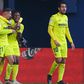 Yeremi Pino of Villareal FC celebrates scoring his side's first goal against Real Madrid