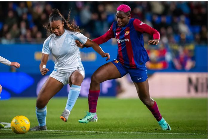 Asisat Oshoala wrapped up proceedings for Barcelona Femeni.