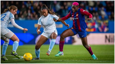 [Watch]: Asisat Oshoala back with a bang as rampant Barcelona Femeni hit cloud 9