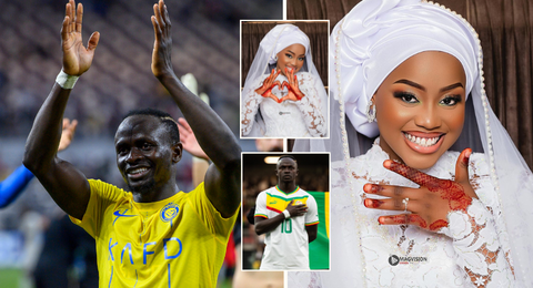 Sadio Mane: Senegal star marries longtime partner Aisha Tamba days after building stadium in Bambali