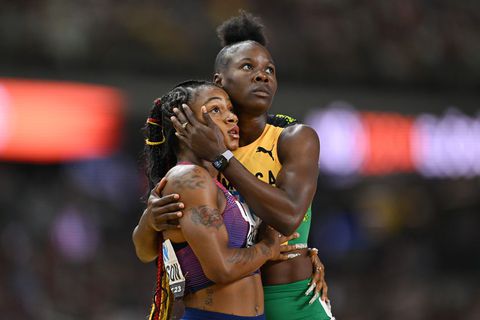 'I was disappointed but happy'- Shericka Jackson reflects to losing 100m gold to Sha'Carri Richardson in 2023