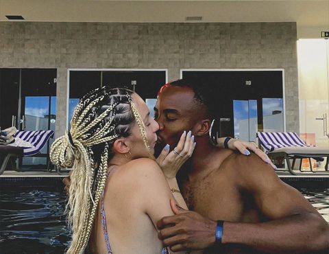 Bruno Onyemaechi and his beautiful girlfriend Ines Fontes