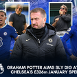 'Envy isn’t a good quality to have' - Graham Potter to critics of Chelsea's £326m splurge