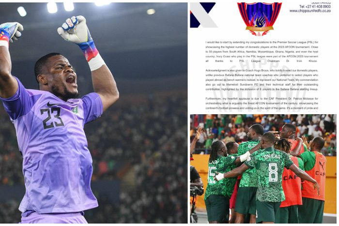 Stanley Nwabali is Chippa United and Super Eagles first choice goalkeeper.