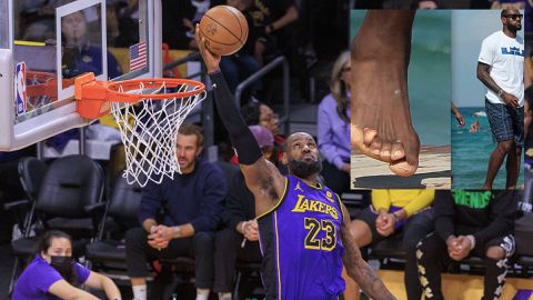 LeBron James’ feet goes viral after shocking picture of his twisted toes despite spending Ksh13.6m annually on them