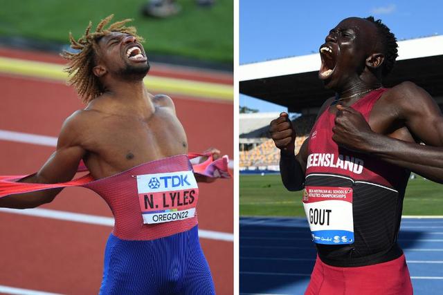Noah Lyles and Gout Gout