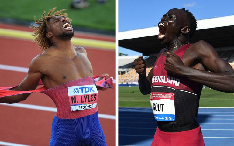 Noah Lyles and Gout Gout