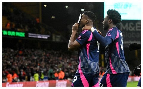 'He is drinking female drink' - Super Eagles star Ola Aina taunts teammate Awoniyi during a dinner night