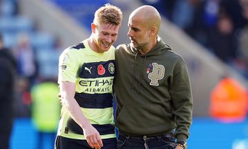 Guardiola believes De Bruyne will rediscover best form