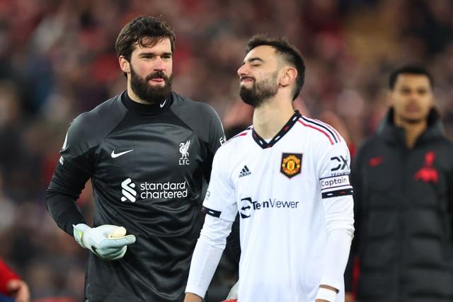 Bruno Fernandes has trended since Manchester United lost to Liverpool
