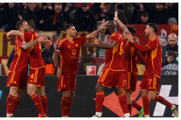 Roma thrash Brighton