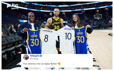 ‘You address her as Agba Baller’ - Fans tell NBA GOAT Steph Curry to address Oshoala by her nickname