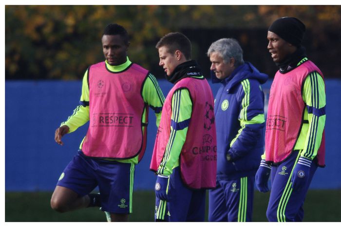 Mourinho hails Drogba and Mikel Obi