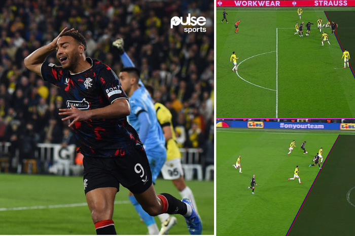 Cryiel Dessers had two goals ruled out against Fenerbahce | Imago, X