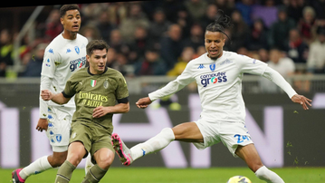 Tyrone Ebuehi immense as Milan drop points to Empoli