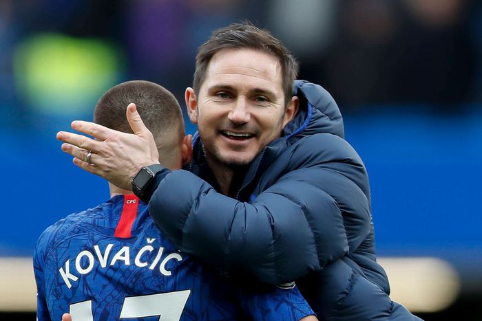 Frank Lampard and Chelsea midfielder Mateo Kovacic.