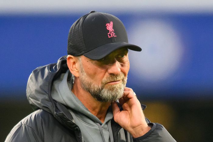 Liverpool manager Jurgen Klopp at Stamford Bridge during Chelsea game.