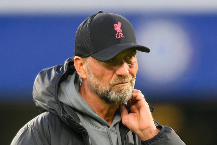 Liverpool manager Jurgen Klopp at Stamford Bridge during Chelsea game.