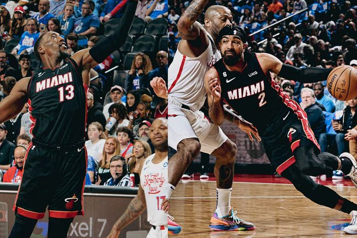Adebayo and Vincent play their roles as the Miami Heat blow out the Philadelphia 76ers.