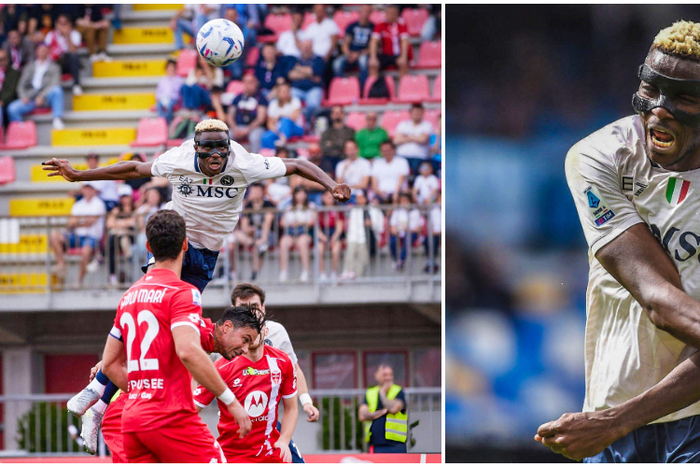 Osimhen leaped an extraordinary height to draw Napoli level against Monza |Pulsesports.ng