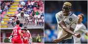 [Watch]: Victor Osimhen’s unbelievable jump to score incredible goal for Napoli