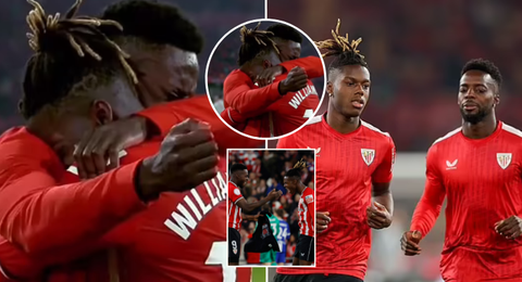 WATCH: Emotional Scenes as Williams Brothers Embrace After Historic Copa Win for Athletic Bilbao