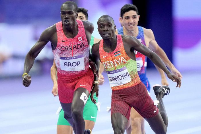 Marco Arop and Emmanuel Wanyonyi at Grand Slam Track