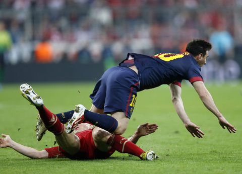 The moment Lionel Messi was left sitting