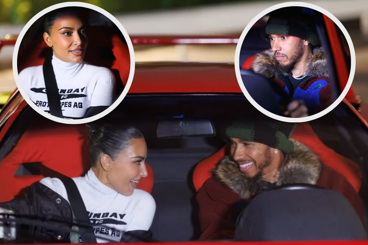 Kim Kardashian fawns over Lewis Hamilton's Tokyo Drift in $5.2 MILLION Ferrari as F1 star makes their romance Instagram official