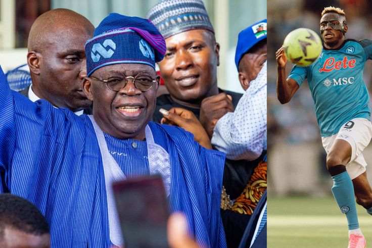 President-elect Bola Tinubu congratulates Victor Osimhen on leading Napoli to Serie A title