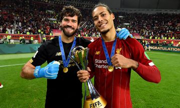 Van Dijk praises Liverpool teammate Alisson after landmark performance