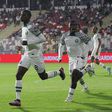 Nigeria's hero vs South Africa Abdullahi celebrates his winning goal.
