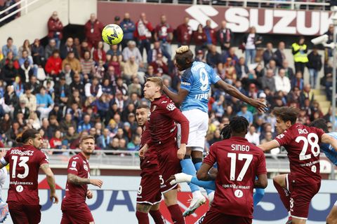 Victor Osimhen has netted five headed goals this season in the Serie A.